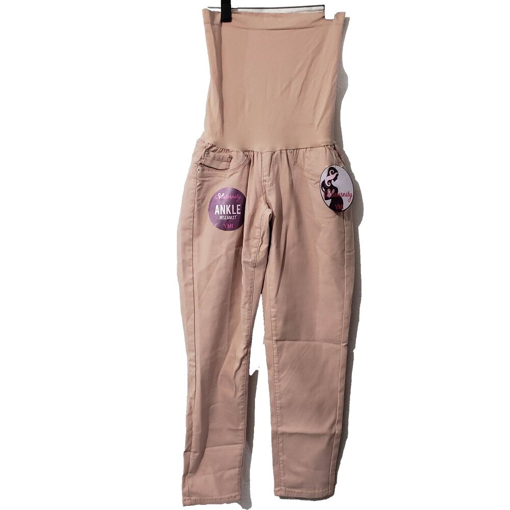 NWT YMI Maternity Ankle Pink Pants M